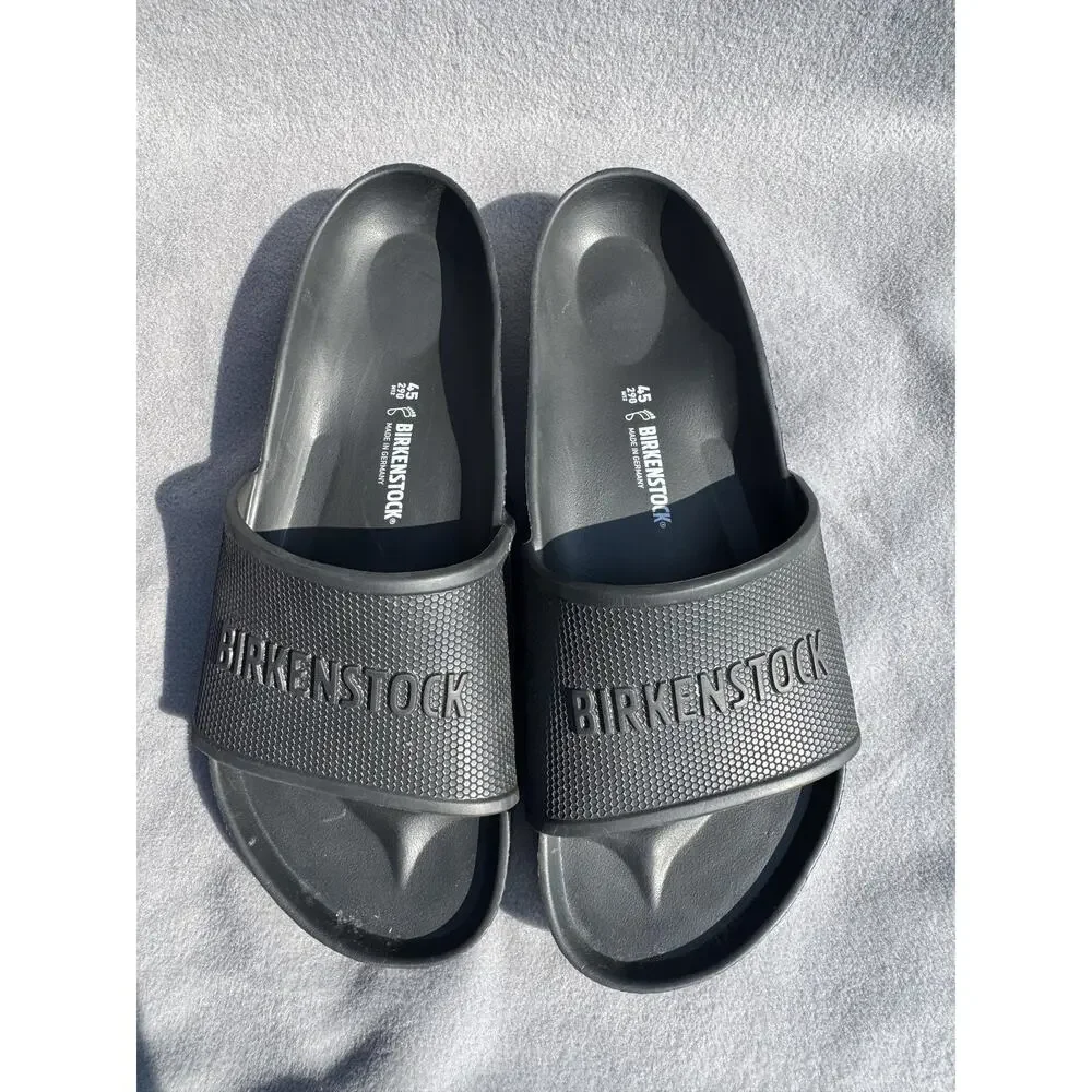 Like New Birkenstock Black EVA Slide Sandals 45